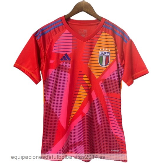 Nuevo Tailandia Portero Camiseta Italia 2024 Rojo Baratas